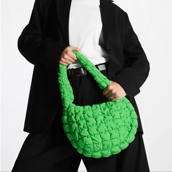 COS Handbags - COS | NWT Mini Green Quilted Bag